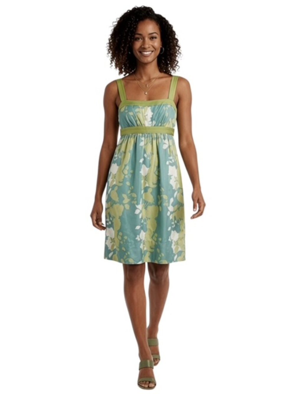 BCBG Paris Size 2 Silk Floral  Dress